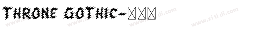 throne Gothic字体转换